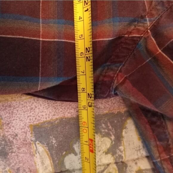 Cody James Men's Regular Fit Plaid Western Pearl Snap Long Sleeve Shirt Size L. - Picture 6 of 9